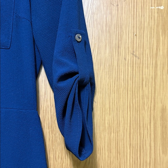 Monteau Deep Blue Textured Top - Picture 4 of 12